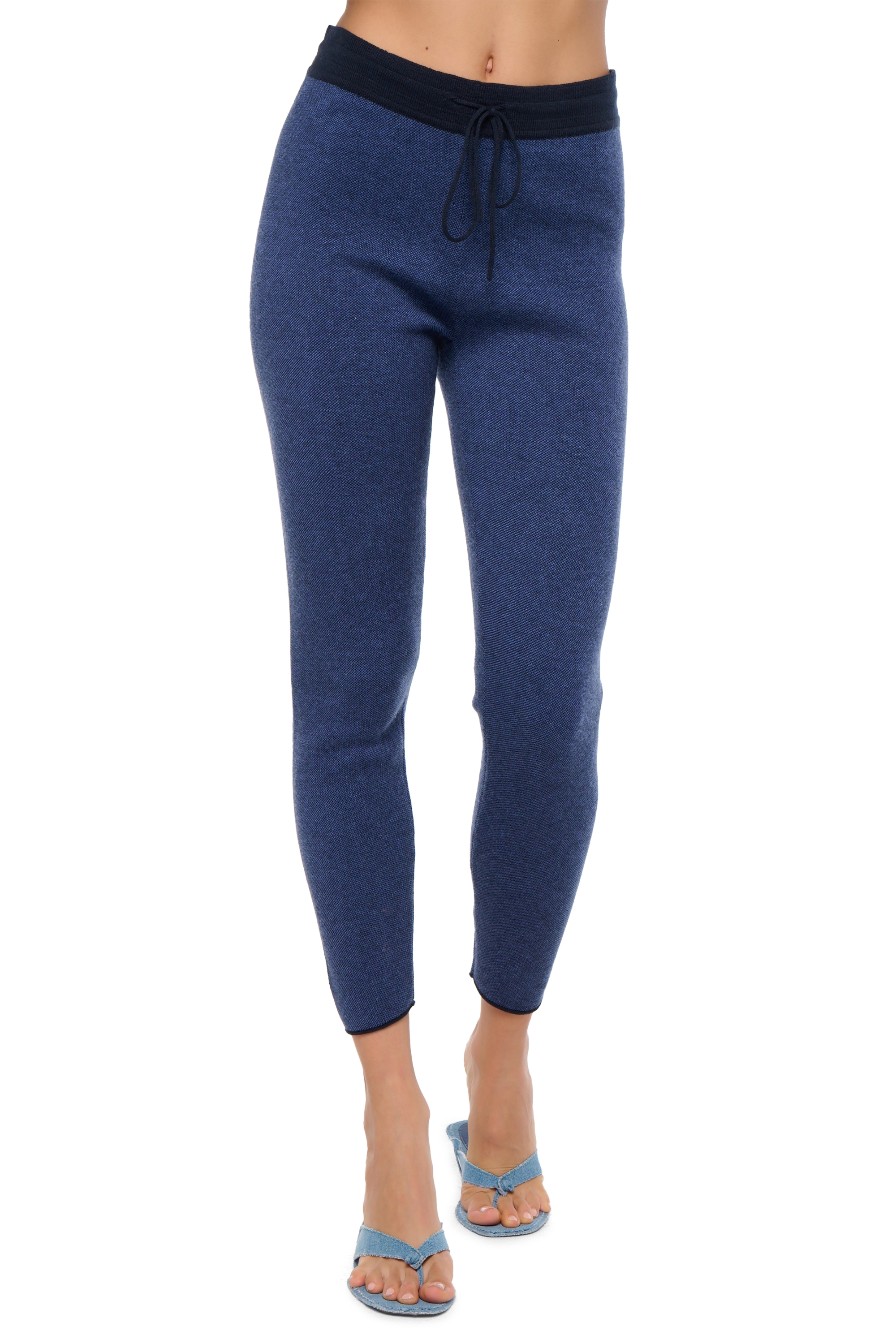 Cotone & Cashmere cashmere donna pantaloni leggings shiloh blue s